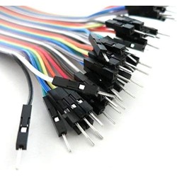 120pcs Câbles dupont mâle à femelle, mâle à mâle, femelle à femelle pour Arduino, Raspberry Pi (40 Pines mâle à femelle, 40 Pine