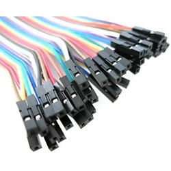 120pcs Câbles dupont mâle à femelle, mâle à mâle, femelle à femelle pour Arduino, Raspberry Pi (40 Pines mâle à femelle, 40 Pine