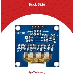 AZDelivery 3 x Écran OLED I2C 128 x 64 Pixels, Caractères de Couleur Blanche, SSH1106 1,3 Pouces Compatible avec Arduino et Rasp