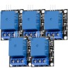 AZDelivery 5 x Module 1 Canal Relay 5V KY-019 High Level Trigger Compatible avec Arduino et Raspberry Pi incluant Un E-Book!