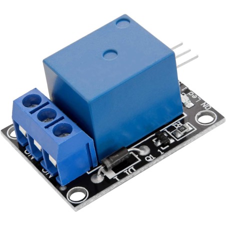 AZDelivery Module 1 Canal Relay 5V KY-019 High Level Trigger Compatible avec Arduino et Raspberry Pi incluant Un E-Book!