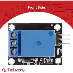 AZDelivery Module 1 Canal Relay 5V KY-019 High Level Trigger Compatible avec Arduino et Raspberry Pi incluant Un E-Book!