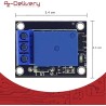 AZDelivery Module 1 Canal Relay 5V KY-019 High Level Trigger Compatible avec Arduino et Raspberry Pi incluant Un E-Book!