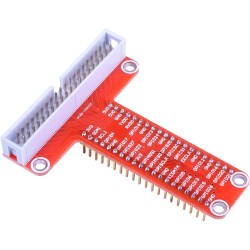 ARCELI Carte d'extension RPi GPIO Breakout + Câble Ruban + Adaptateur GPIO Type T assemblé 20cm FC40 Câble Ruban Plat 40 Broches