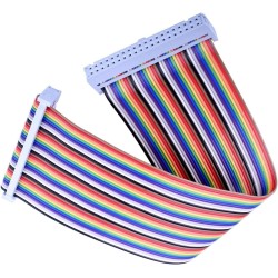 ARCELI Carte d'extension RPi GPIO Breakout + Câble Ruban + Adaptateur GPIO Type T assemblé 20cm FC40 Câble Ruban Plat 40 Broches