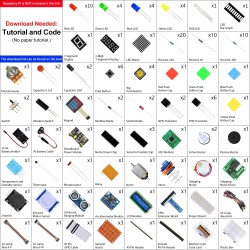 Freenove Ultimate Starter Kit for Raspberry Pi 5 4 B 3 B+ 400 Zero 2 W, 962-Page Detailed Tutorial, Python C Java Scratch Proces