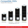 Freenove M.2 NVMe Adapter V2 for Raspberry Pi 5 (Without SSD), M.2 Hat Add-on Board, Solid State Drive Size 2230 2242 2260 2280,