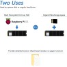 Freenove M.2 NVMe Adapter V2 for Raspberry Pi 5 (with 128GB SSD), M.2 Hat Add-on Board, Solid State Drive, PCIe 2.0/3.0, Tested 