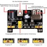 Miuzei Kit de démarrage de Base pour Arduino avec Carte connectée, Module d'alimentation, câble de Jumper, resistors, LED, Planc