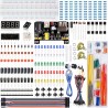 Miuzei Breadboard Kit Composant Electronique Starter Compatible avec Arduino,pour Raspberry Pi Inclure Plaque essai Potentiometr