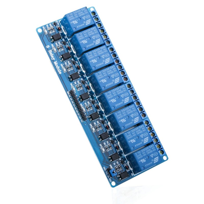 ELEGOO Module Relais 5V DC 8 Canaux avec Optocoupleur 8-Channel Relay Module pour Mega 1280 DSP Arm PIC AVR STM32