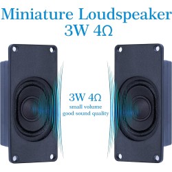 CQRobot Miniature Loudspeaker 3 Watt 4 Ohm Passive Enclosed Audio/Woofer Speaker Compatible with Arduino Board. JST-PH 2.0 mm 2-