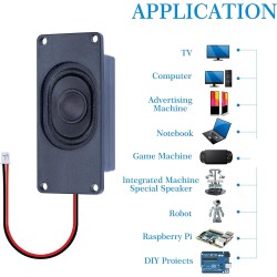 CQRobot Miniature Loudspeaker 3 Watt 4 Ohm Passive Enclosed Audio/Woofer Speaker Compatible with Arduino Board. JST-PH 2.0 mm 2-