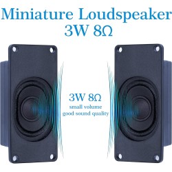 CQRobot Miniature Loudspeaker 3 Watt 8 Ohm Passive Enclosed Audio/Woofer Speaker Compatible with Arduino Board. JST-PH 2.0 mm 2-