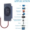 CQRobot Miniature Loudspeaker 3 Watt 8 Ohm Passive Enclosed Audio/Woofer Speaker Compatible with Arduino Board. JST-PH 2.0 mm 2-