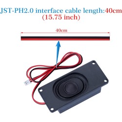 CQRobot Miniature Loudspeaker 3 Watt 8 Ohm Passive Enclosed Audio/Woofer Speaker Compatible with Arduino Board. JST-PH 2.0 mm 2-