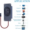 CQRobot Miniature Loudspeaker 3 Watt 8 Ohm Passive Enclosed Audio/Woofer Speaker Compatible with Arduino Board. 2.54mm Dupont In