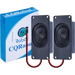 CQRobot Miniature Loudspeaker 3 Watt 8 Ohm Passive Enclosed Audio/Woofer Speaker Compatible with Arduino Board. 2.54mm Dupont In
