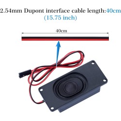 CQRobot Speaker 5 Watt 8 Ohm for Arduino, 2.54mm Dupont Interface. It is Ideal for a Variety of Small Electronic Projects.