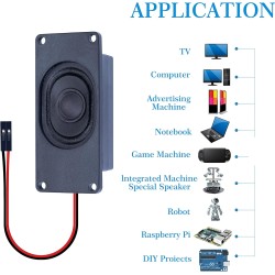 CQRobot Miniature Loudspeaker 5 Watt 8 Ohm Passive Enclosed Audio/Woofer Speaker Compatible with Arduino Board. 2.54mm Dupont In