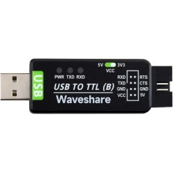 Waveshare Industrial USB to TTL Converter Original CH343G Onboard with Multi Protection Circuits Multi Systems Support