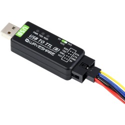 Waveshare Industrial USB to TTL Converter Original CH343G Onboard with Multi Protection Circuits Multi Systems Support