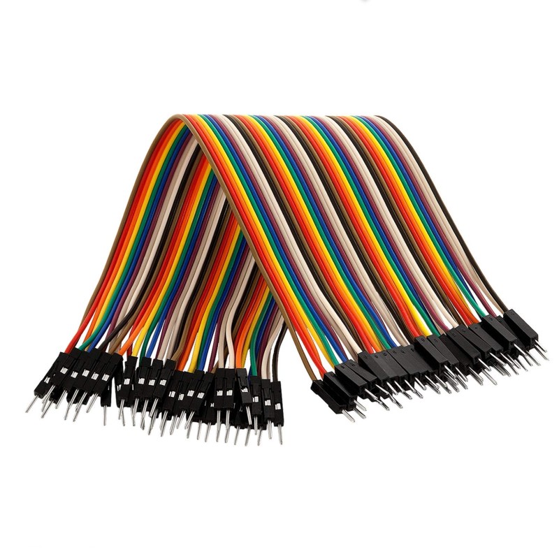AZDelivery Jumper Wire Cavalier Câble M2M pour Microcontrôleur Breadboard – 3 en 1 Multicouleur Wire Compatible avec Arduino et 