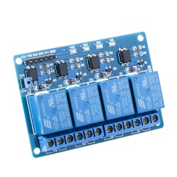 ELEGOO Module Relais 5V DC ４ Canaux avec Optocoupleur ４-Channel DC 5V Relay Module pour Mega 2560 1280 DSP Arm PIC AVR STM32