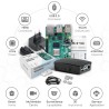 Raspberry Pi 4 4 Go Starter Kit Noir | Alimentation Officielle 15W | Boîtier Officiel | Carte mémoire de 64 Go | Câble 4k Micro 