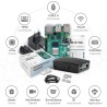 Raspberry Pi 4 2 Go Starter Kit Noir | Alimentation Officielle 15W | Boîtier Officiel | Carte mémoire de 64 Go | Câble 4k Micro 
