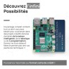 Raspberry Pi 4 2 Go Starter Kit Noir | Alimentation Officielle 15W | Boîtier Officiel | Carte mémoire de 64 Go | Câble 4k Micro 