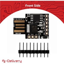 AZDelivery 5X Digispark Rev. 3 Kickstarter avec USB Carte de Développement Compatible à 100% avec ATtiny85 et Arduino incluant U
