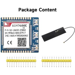 Waveshare SIM7600E-H 4G-Module, Used for Windows/Linux Dial-up Internet Access, Cloud Platform Communication, GNSS Locating, Com