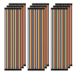 AZDelivery Jumper Wire Cable 3 x 40 pcs. Chaque 20 cm M2M/ F2M / F2F, 40Pin Mâle vers Mâle, 40 Pin Femelle vers Femelle, Compati