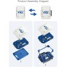 Waveshare STLINK-V3SET Modular in-Circuit Debugger and Programmer for STM32/STM8 Microcontrollers Stand-Alone Probe Bridge and V