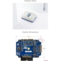 Waveshare STLINK-V3SET Modular in-Circuit Debugger and Programmer for STM32/STM8 Microcontrollers Stand-Alone Probe Bridge and V