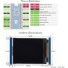 Waveshare 1.8inch LCD Display Module for Raspberry Pi Pico 65K RGB Colors 160×128 Pixels SPI Interface Comes with Raspberry Pi P