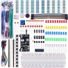 ELEGOO Kit Électronique Mis à Jour avec Module d'alimentation, Câbles Jumpers, Potentiomètre de précision, Plaque de Test 830 Po