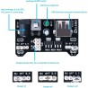 ELEGOO Kit Électronique Mis à Jour avec Module d'alimentation, Câbles Jumpers, Potentiomètre de précision, Plaque de Test 830 Po