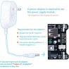ELEGOO Kit Électronique Mis à Jour avec Module d'alimentation, Câbles Jumpers, Potentiomètre de précision, Plaque de Test 830 Po