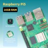 iRasptek Raspberry Pi 5 Kit de démarrage 16Go - Édition OS-Bookworm de 256Go préinstallée (boîtier Aluminium)