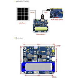 Waveshare Solar Power Management Module for 6V~24V Solar Panel Multi Protection Circuits, Solar Controller USB, MPPT Solar Charg
