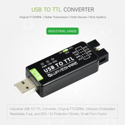 Waveshare Industrial USB to TTL Converter Original FT232RNL Onboard Multi Protection Circuits and Systems Support