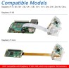 Freenove 5MP Camera for Raspberry Pi 5 4 B 3 B+ A+ Zero 2 W with Adjustable Holder and Ribbon Cable, 62° Viewing Angle, 1080P 72