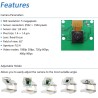 Freenove 5MP Camera for Raspberry Pi 5 4 B 3 B+ A+ Zero 2 W with Adjustable Holder and Ribbon Cable, 62° Viewing Angle, 1080P 72