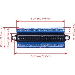 GeeekPi Raspberry Pi Micro GPIO Terminal Block Breakout Board Module,Raspberry Pi GPIO Expansion Board Micro Connector pour Rasp