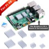 GeeekPi 8PCS Dissipateurs de Chaleur pour Raspberry Pi 4 Modèle B,Raspberry Pi Dissipateurs de Chaleur en Aluminium avec Ruban A