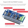 RS485 Can Hat pour Raspberry Pi 4B/3B+/3B/2B/B+/A+/Zero/Zero W/WH, Autoriser la Communication Longue Distance Via la Fonction RS