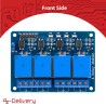 AZDelivery 3 x 4 Canaux Module Relais 5V avec Optocoupleur Low-Level-Trigger Compatible avec Arduino et Raspberry Pi incluant Un