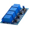 AZDelivery 4 Canaux Module Relais 5V avec Optocoupleur Low-Level-Trigger Compatible avec Arduino et Raspberry Pi incluant Un E-B